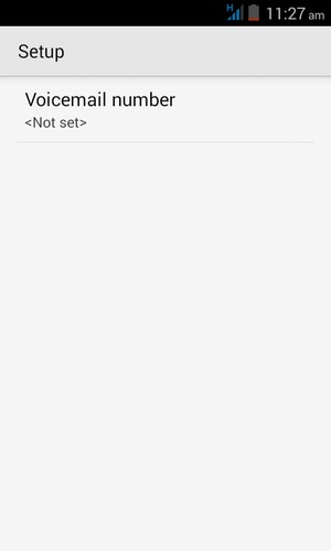 Select Voicemail number