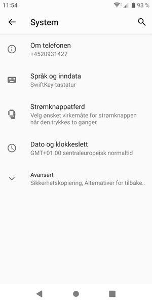 Velg Avansert