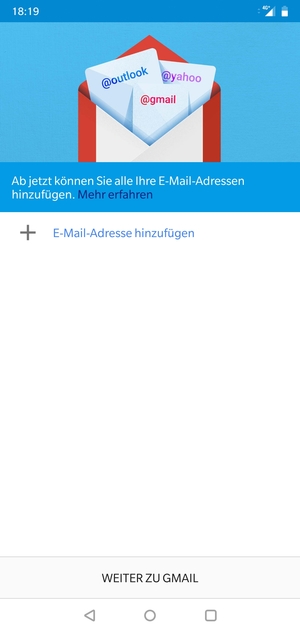 Wählen Sie E-Mail-Adresse hinzufügen