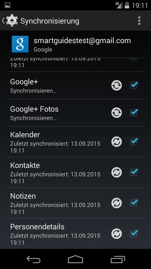 Ihre Kontakte von Google werden nun auf Ihr Caterpillar synchronisiert