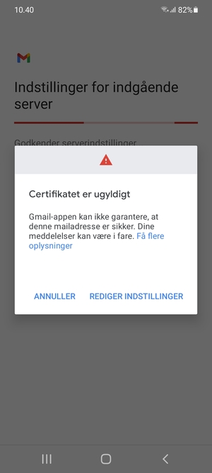 Vælg REDIGER INDSTILLINGER
