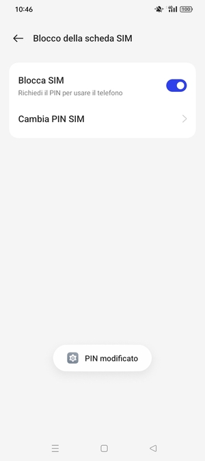 Il tuo PIN  scheda SIM è stato modificato