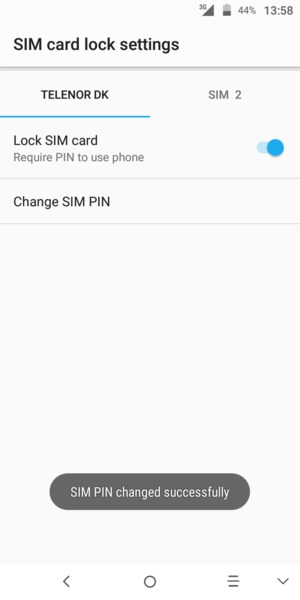 Your SIM PIN has been changed