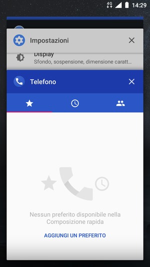 Scorri verso destra le app per chiuderle