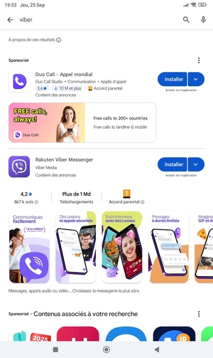 Sélectionnez l'appli