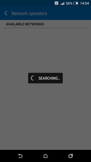 Wait for the search to finish