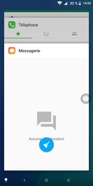 Sélectionnez l'icône Supprimer pour fermer toutes les applis en cours d'exécution