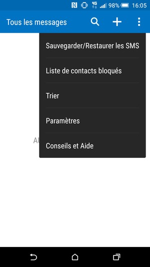 Sélectionnez Paramètres