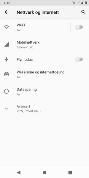 Velg Mobilnettverk