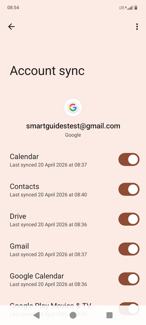 Make sure Contacts is selected and select the Menu button