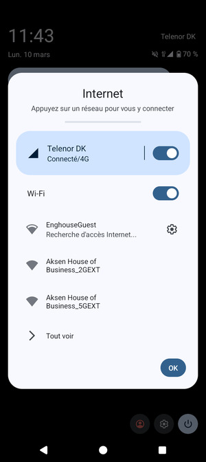 Désactiver le Wi-Fi