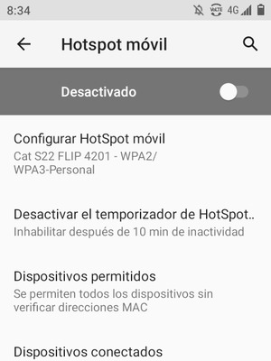 Seleccione Configurar HotSpot móvil