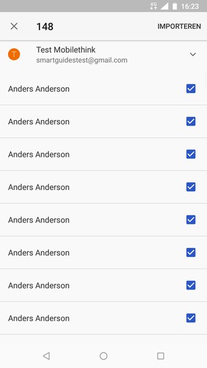 Selecteer IMPORTEREN