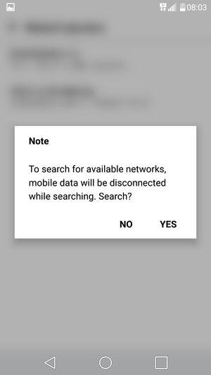 Select YES
