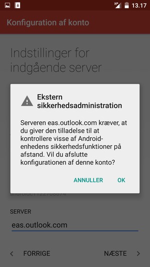 Vælg OK