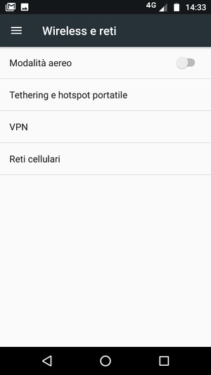 Seleziona Reti cellulari