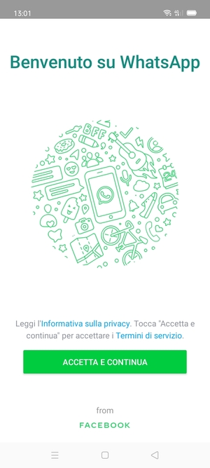 L'app è pronta per l'uso