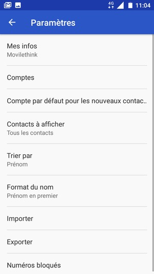 Sélectionnez Importer
