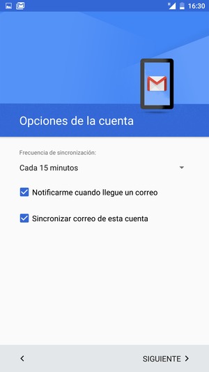 Seleccione SIGUIENTE