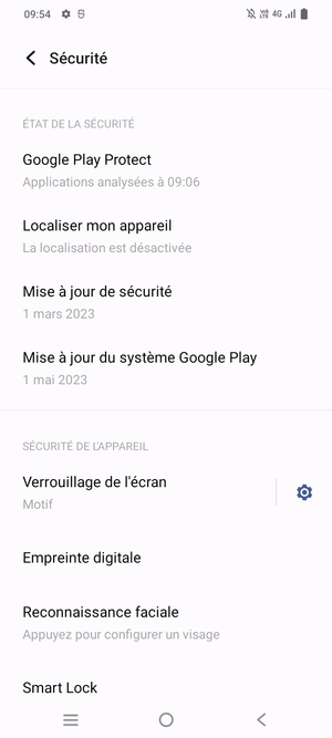 Votre téléphone est maintenant sécurisé par un écran de verrouillage
