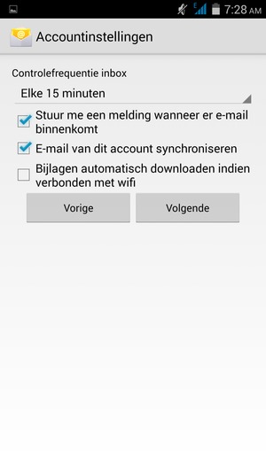 Selecteer Volgende