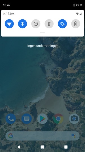 Aktiver topmenuen igen