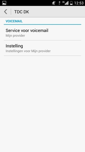 Selecteer Instelling