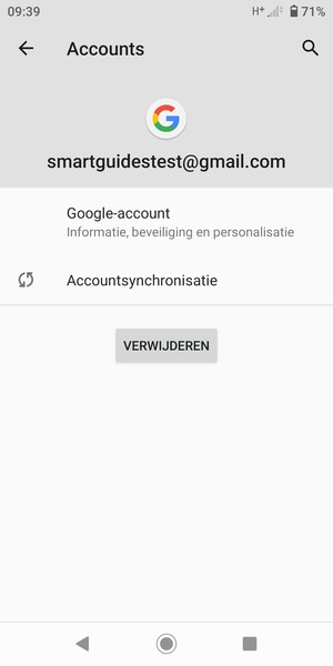 Selecteer Accountsynchronisatie
