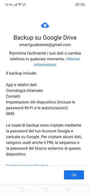 Seleziona OK