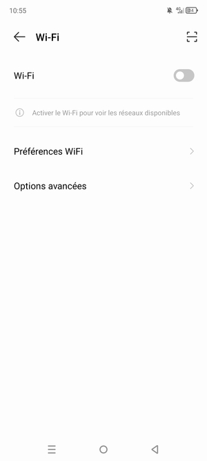 Activer le Wi-Fi