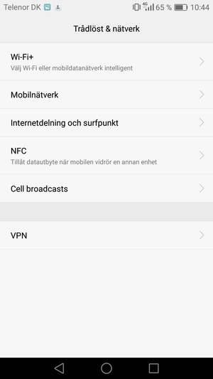 Välj Mobilnätverk