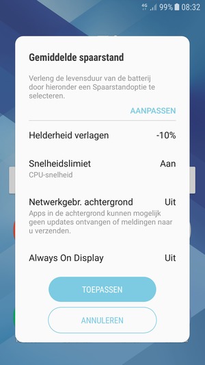 Selecteer TOEPASSEN