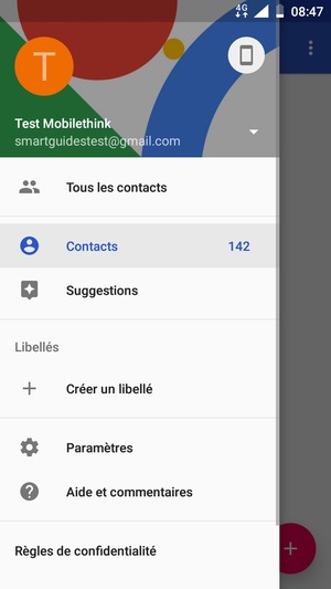 Sélectionnez Paramètres