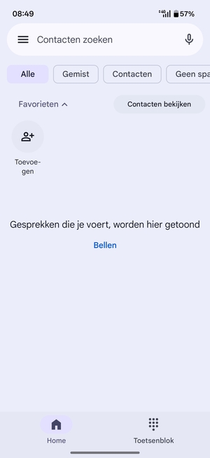 Selecteer Toetsenblok