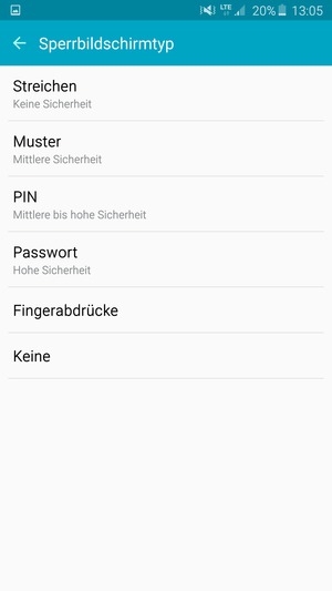Wählen Sie Muster