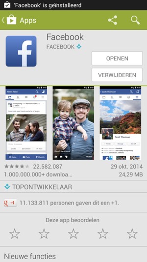 Selecteer OPENEN