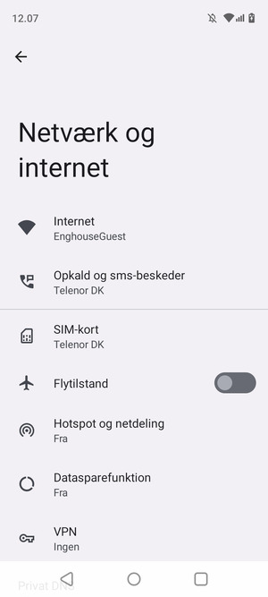 Vælg SIM-kort
