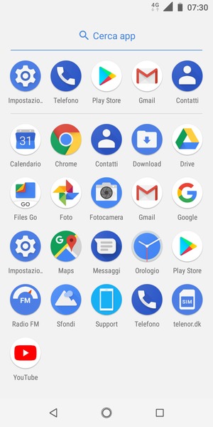 Seleziona Impostazioni