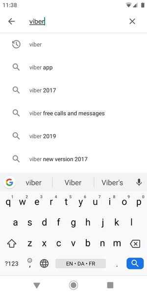 Enter the app name and select Search