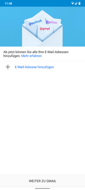 Wählen Sie E-Mail-Adresse hinzufügen