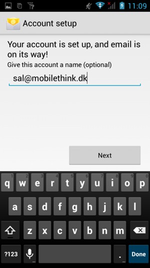 Give your account a name and select Next