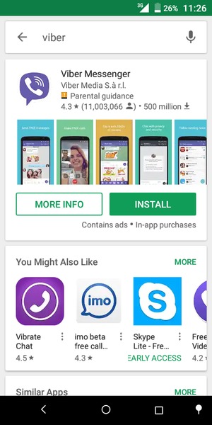 Select the app
