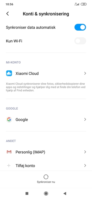 Vælg Google