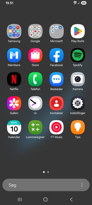 Vælg Indstillinger