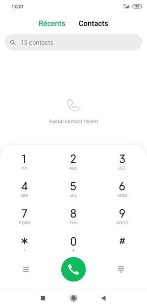 Appuyez longuement sur le numéro 1