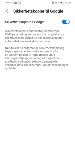 Velg tilbake-knappen