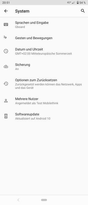 Wählen Sie Softwareupdate