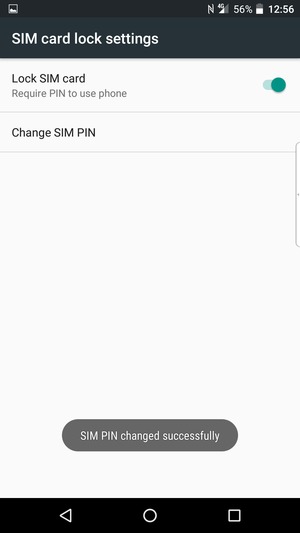 Your SIM PIN has been changed