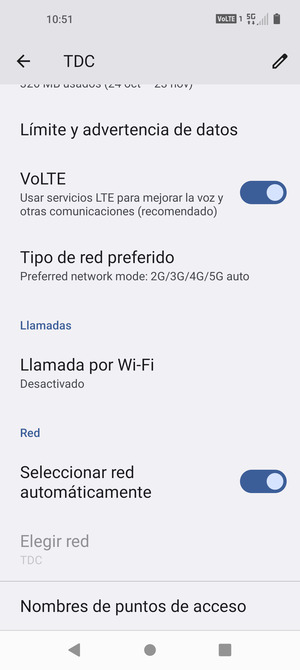 Seleccione Nombres de puntos de acceso