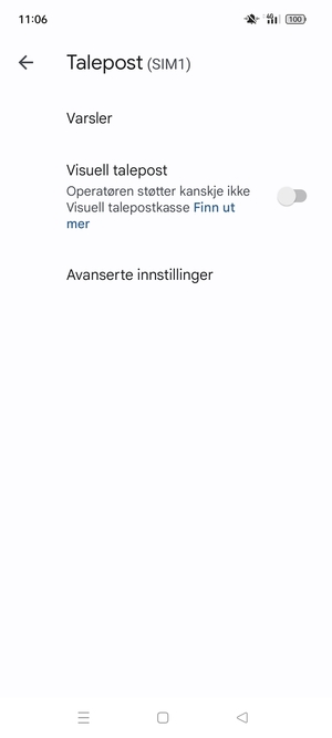Velg Avanserte innstillinger